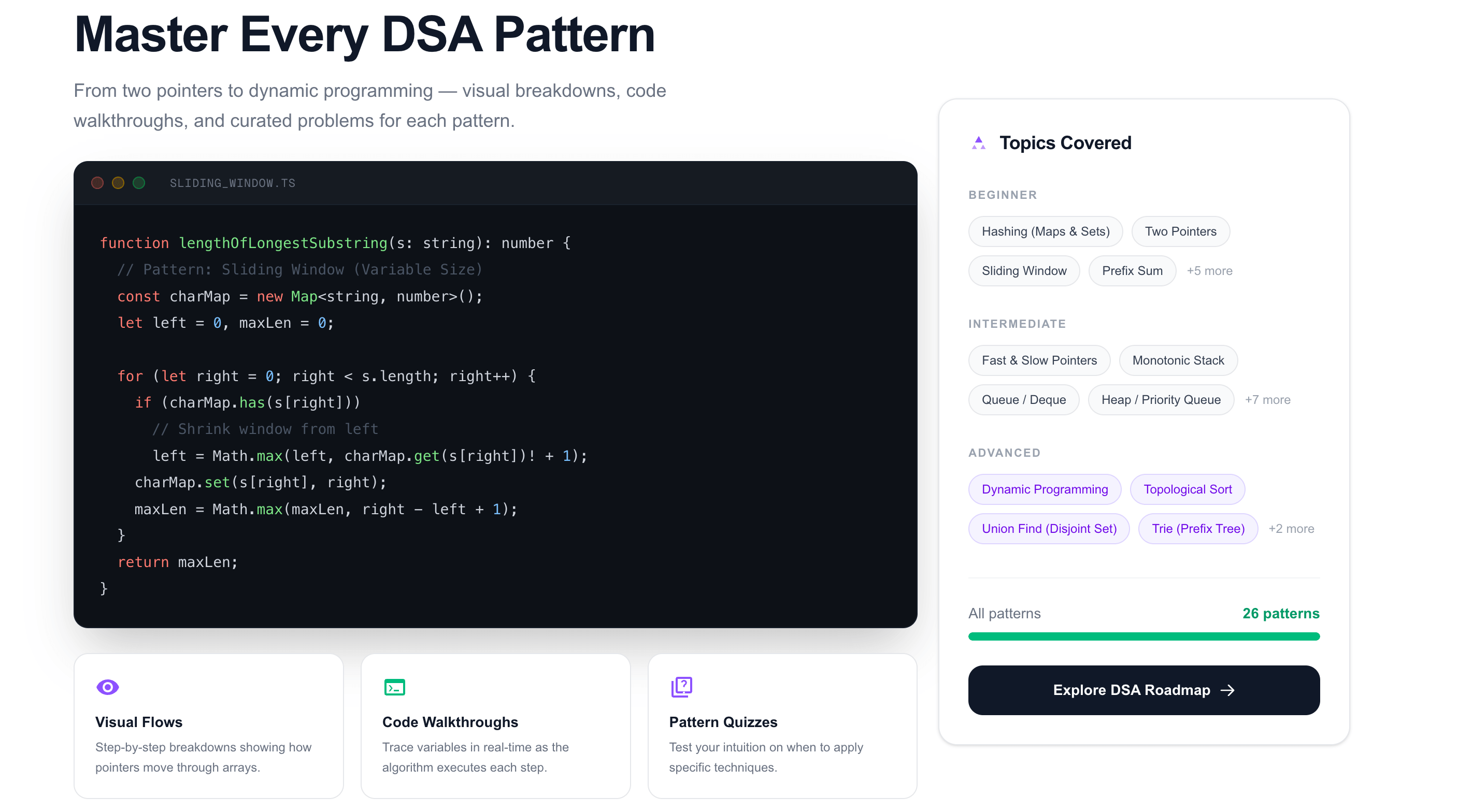 Pattern-Based DSA Mastery